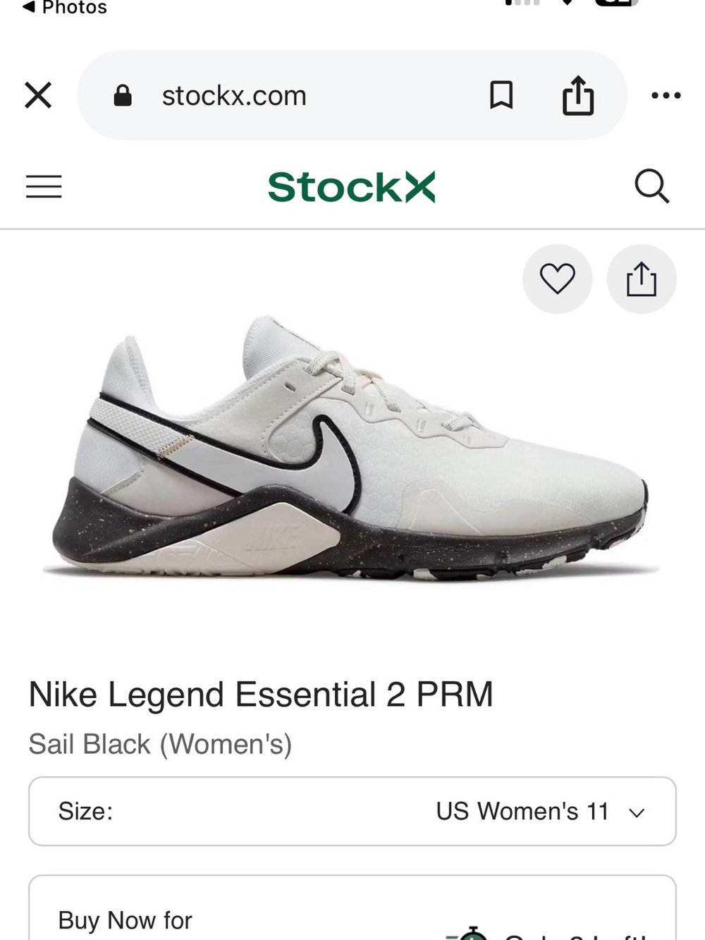 Nike Sail and Black Low-Top Training Sneaker